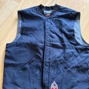 Bulwark FR Flame-Resistant Workwear Men's Insulated Vest Snap Button XL-RG